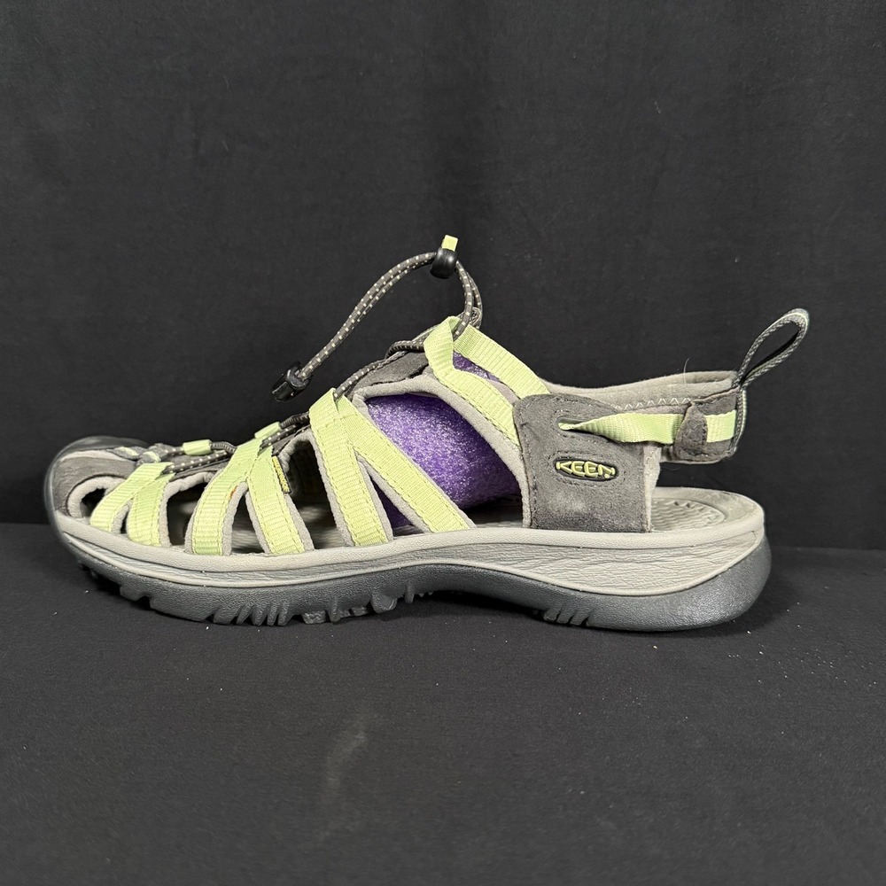 KEEN Whisper Sports Sandal Nile Green Gray Waterproof Hiking Womens 9 5124-NENG - Picture 11 of 14